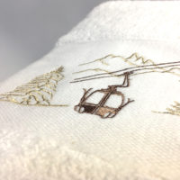 Tapis linge éponge de bain télécabine – Image 2