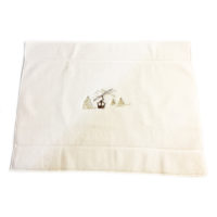 Tapis linge éponge de bain télécabine