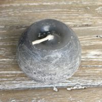 Bougie ronde coloris anthracite – Image 2
