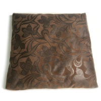 Set 2 coussins + 2 housses de coussins Cosmos Zafira en cuir brun
