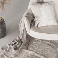 Jeté de lit / couverture gaufré en lin "Beda" moelleux - 90 x 170 cm – Image 4