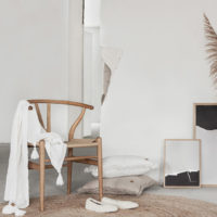 Jeté de lit / couverture gaufré en lin "Beda" moelleux - 90 x 170 cm - blanc – Image 2