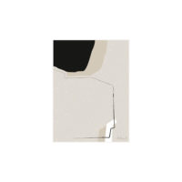 Impression artistique style scandinave "Roy" by Jenni Hakkarainen et cadre en chêne
