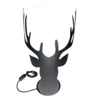 Lampe de chevet tête de cerf noir